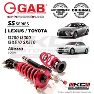 Lexus IS200 IS300 GXE10 SXE10 / Toyota Altezza 1999+ - GAB SS Series Fully Adjustable Suspension / C