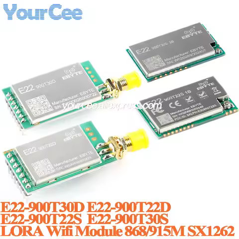 E22-900T22D E22-900T30D LoRa SX1262 WIFI Wireless Module 915M 868MHz 22dBm 30dBm RF 5km 10km UART Se