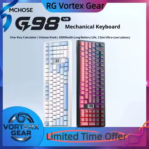 Vortex Gear MCHOSE G98 V2 series keyboard customized gasket three modes low latency RGB hot swappabl