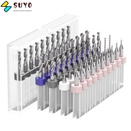 SUYO Mini CNC Drilling Bit Wood CNC Drill Multifunctional Carbide PCB Twist Drill Corn Engraving Dri