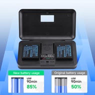 Cityork DMW-BLG10 DMW-BLE19E 1280mAh Battery +LCD Dual USB Storage box Charger For Panasonic  ZS99 G