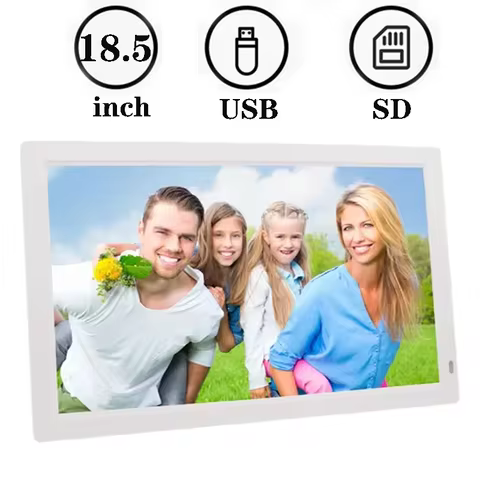 18.5-inch Digital photo frame 1366 * 768 USB/SD Video Picture Music Christmas Gift Digital photo fra