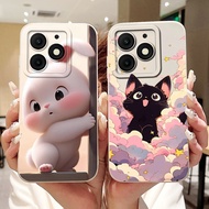 For ITEL A50 A50C A667L A669L New Cute Rabbit Cat Cartoon Casing ItelA50 ItelA50C Lens Protective So