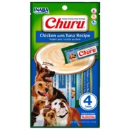 INABA Churu Lickable Puree CHICKEN WITH TUNA USD612 Wet Dog Treats 14g x 4pcs