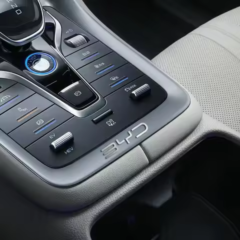 Car Interior Mod Ultra‑Thin Hollow Metal Badge Sticker For BYD Atto 3 Seal Dolphin Han Tang Song Yua