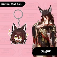 GANTUNGAN Honkai Star Rail Keychain | HSR Fugue Keychain | 2-Sided UV Acrylic Merch with Laser Cutti