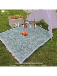 1入厚款露營戶外便攜地墊草坪墊可摺疊野餐墊沙發毛巾