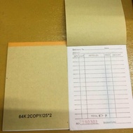 2x25pages Receipt Resibo With Carbon