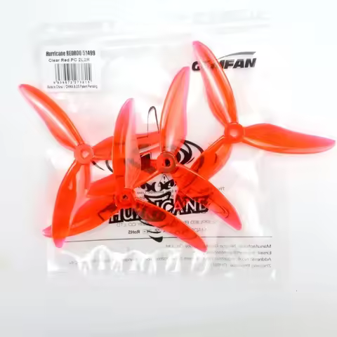 51499 red 2Pairs Gemfan Hurricane Props 5 Inch 3-Blade CW/CCW PC Propeller for RC Drone FPV Racing 2