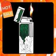 Hộp Quẹt Bật Lửa 16B02 Họa Tiết Sơn Mài Hoa Văn Đẹp Độc Lạ - Dùng Gas Đá Cao Cấp - Nhiều Màu (KHÔNG