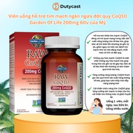 [DATE 10/2025] Vegan cardiovascular support pills Raw CoQ10 Omega 3-6-9 Garden of Life 60v