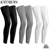 KATAKAN 1 Pairs Long Leg Sleeve UV Protection Basketball Ice Silk Football leg sleeve