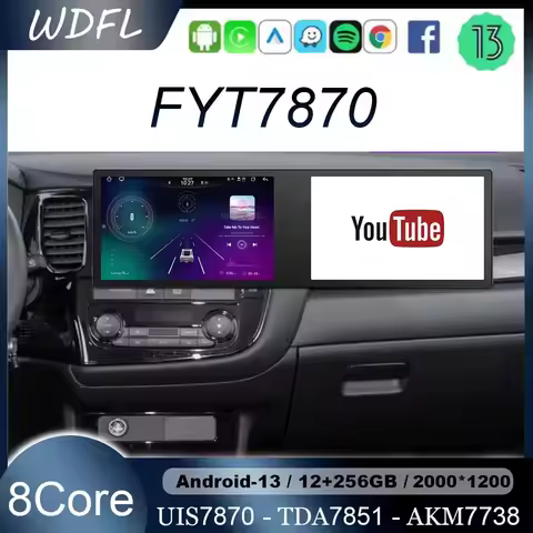 WDFL FYT7870 Android 13 Dual Screen Universal Car Radio Carplay Android Auto Navigation Multimedia V