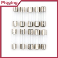 Piqging 10pcs Glass Tube Fuse 5mm x 20mm 1.6A T1.6A 250V Slow Blow 1.6Amps TH