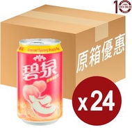碧泉 - 碧泉 蜜桃茶飲品 Crystal Spring Peach Tea Drink (罐裝) - 原箱 330毫升