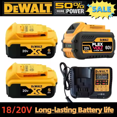 2026 Original DeWALT Battery 18V-20V 2ah 5AH 6Ah 9Ah MAX DCF850 DCB182 DCB202/205/209 DCG405 DCB606 