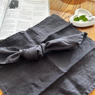 Solid Color with Defects Pack Two Wipe Lanyards European Style Handkerchief Tea Towel French Pure Li