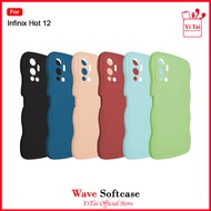 yitai yc30 case wave color infinix hot 10 10s 11 11s nfc 12 12 pro 12i - hot 12 peach