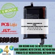 REDMI K40 Gaming GE M2012K10C Battery POCO F3 GT 5G MZB09C6IN Charging Port Board Charger Connector 