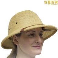 【限時免運】男女通用夏季馬術帽賽馬帽越南頭盔帽子安全帽防曬戶外遮陽草帽