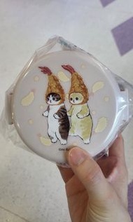 日本製 Mofusand貓 炸蝦貓雙層 圓型食物盒
