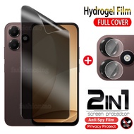 For OppoA6C 5G 2 in 1 Anti-spy Hydrogel Film For Oppo A6C A6S A6X A6t pro A6tpro A6Pro A6i A 6C A6 C
