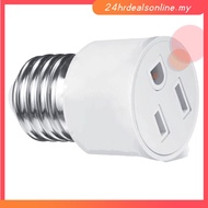 【HRDEAL】Light Socket To Plug Adapter Outlet Plug Converter E26 Bulb Socket Adapter