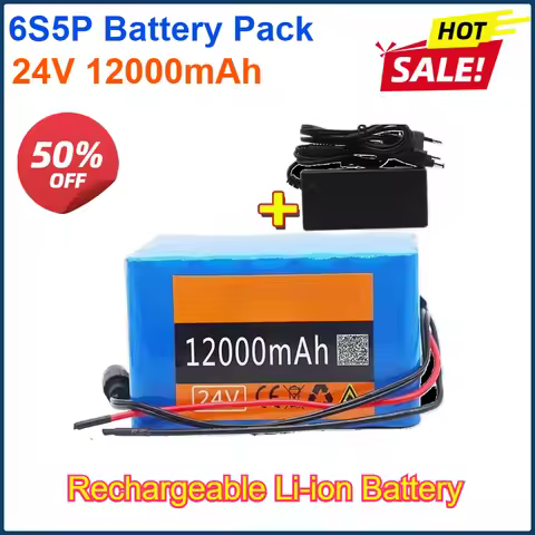 24V 12000mAh lithium battery 6S5P Rechargeable Battery Pack Capacity fishing lights,xenon lamp,louds