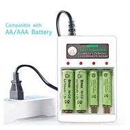 Bmax Pengecas Bateri Bmax untuk Bateri AA1.2v AAA1.2v Pengisian Cepat Kompatibel dengan AA AAA Batte
