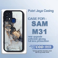 Latest Samsung M31 Case Marble Casing Samsung M31 Hardcase Softcase Glossy