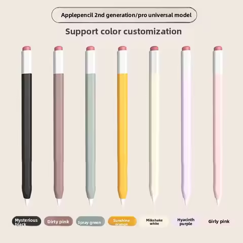 For Funda Apple Pencil 1 2 Case Duotone Soft Silicone Protective Cover 1st 2nd Generation iPad Penci