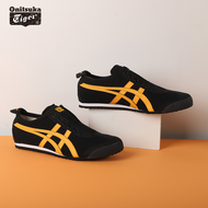 New Onitsuka Tiger Shoes for Women Original Sale Mexico 66 Slip-On Canvas Onituska Tiger Shoes for Men Class A Unisex Casual Sports Sneakers Black