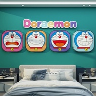Anak Patung Mewah Bergaya Hiasan Bilik Kanak-Kanak Pelekat Doraemon Latar Belakang Bilik Tidur Lelak