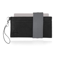 Front Pocket Wallet - Minimalist Wallet - Mammoth Black - Leather - Carry Cards, Cash, Phone, Keys -