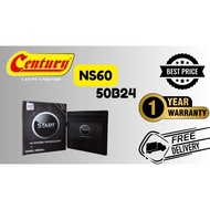 (iNSTALLATION PROVIDED)BATERI KERETA  BATTERY Start NS60 50B24 l SAGA/WIRA/WAJA/HONDACRV/CITY/CIVIC/