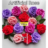 Artificial Rose Topper Foam Cake Roses Leaves toppers
