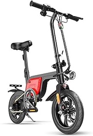 Tricycle Adult Electric Ebikes Fast Electric Bikes for Adults Foldable Bicycle for Adults Electric Assist Bike with 12"Shock-absorbing Tires Maximum 50KM Running Distance Aluminum Alloy Frame Double