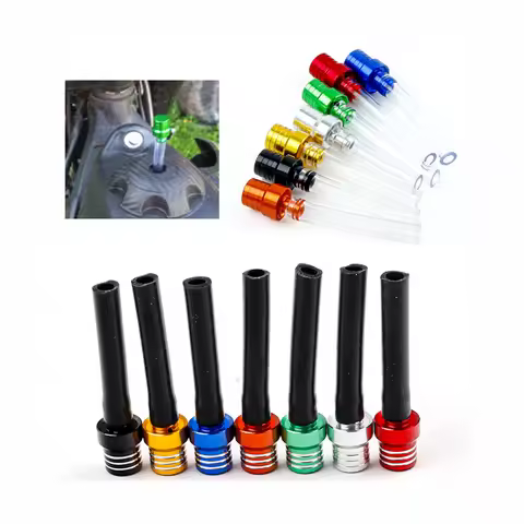 Motorcycle Gas Fuel Cap Single Way Valves Vent Breather Hoses For Suzuki Bandit 600 Kawasaki Klr 650