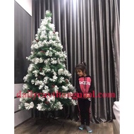 Snow-covered Christmas tree 2m4 - Beautiful snow-covered Christmas tree 2m4