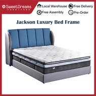 JACKSON LUXURY BED FRAME | SINGLE / SUPER SINGLE / QUEEN / KING | DIVAN / DRAWERS / STORAGE BEDFRAME