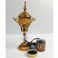 Electric Mabkhara With Bakhoor/ incense / Gaharu (Bakhoor) burner / Easy and safe use