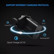 Fast Charger Adapter UGREEN Qualcomm Certified Quick Charge 3.0 18W Fast Charging