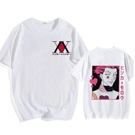 2021ผู้ชายผู้หญิงเสื้อยืดท็อปแบบตัวสั้น Kawaii Hunter X Hunter Tshirt Killua Zoldyck Cal มังงะเสื้อยืด