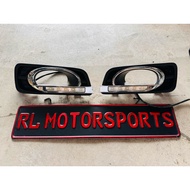 Honda city TMO 2011 2012 2013 front bumper DRL Daylight Fog day light Lamp cover foglight foglamp bodykit body kit