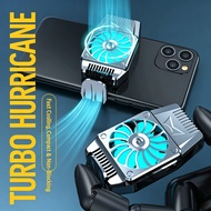 Rechargeable/USB Phone Cooler Fan for 4-6.7" Phones, 9-Blade Turbo Clip-On Radiator for Gaming, Port