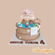 Capybara Design Cake/Birthday Cake/Cake/Customised Cake