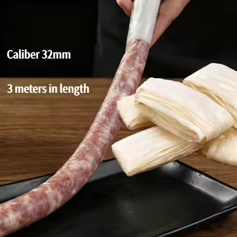 3m collagen casing, sausage box, 32mm caliber smoked sausage packaging tool, sausage filling product
