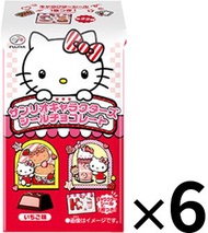 不二家 - FI0624_6 不二家 Sanrio 卡通人物草莓味朱古力 (貼紙入) (隨機款) 22g × (6包裝)