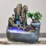 W-6&amp; High Mountain and Flowing Water Decoration Rockery Landscape Fountain Living Room Water Car Feng Shui Wheel Indoor