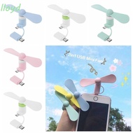 LLOYD USB Fan, Type C Micro USB Portable Usb Fan, Universal Cooling Cooler For Android Mini Fan for Mobile Phone